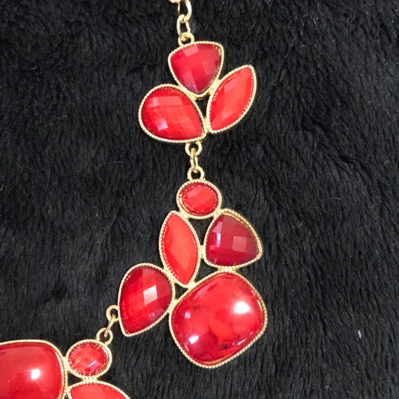 NWT Red Boldstone Necklace - Picture 3 of 6